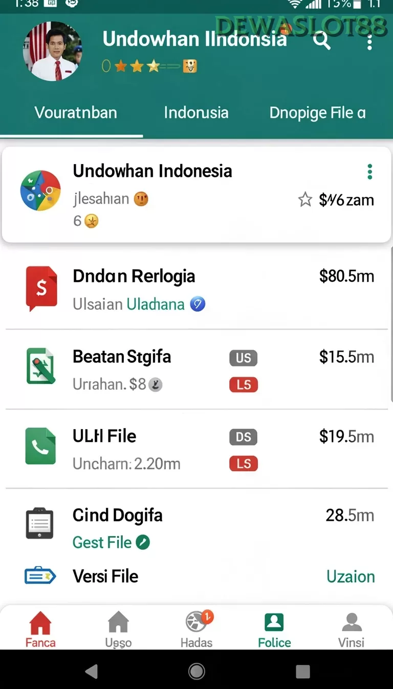 Cuplikan layar DEWA777 — pengaturan akun