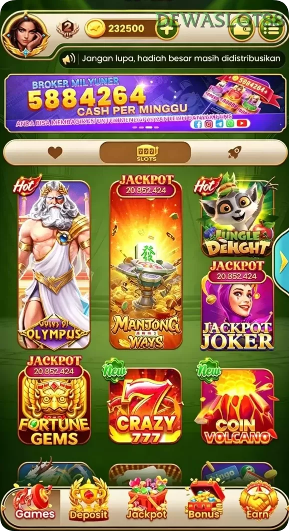 Cuplikan layar RPOK — halaman utama